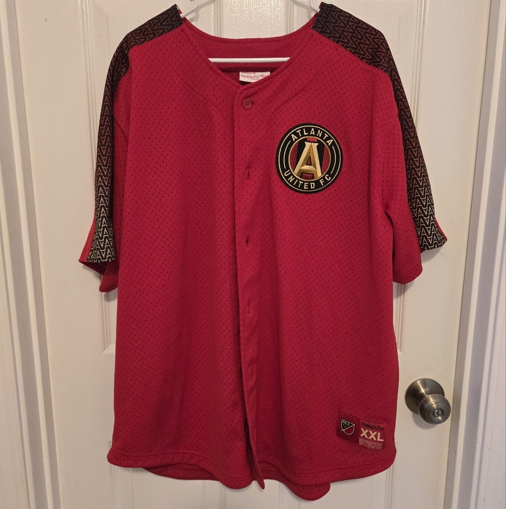 Atlanta United FC Mitchell & Ness MLS Soccer Jersey Baseball Size xxl